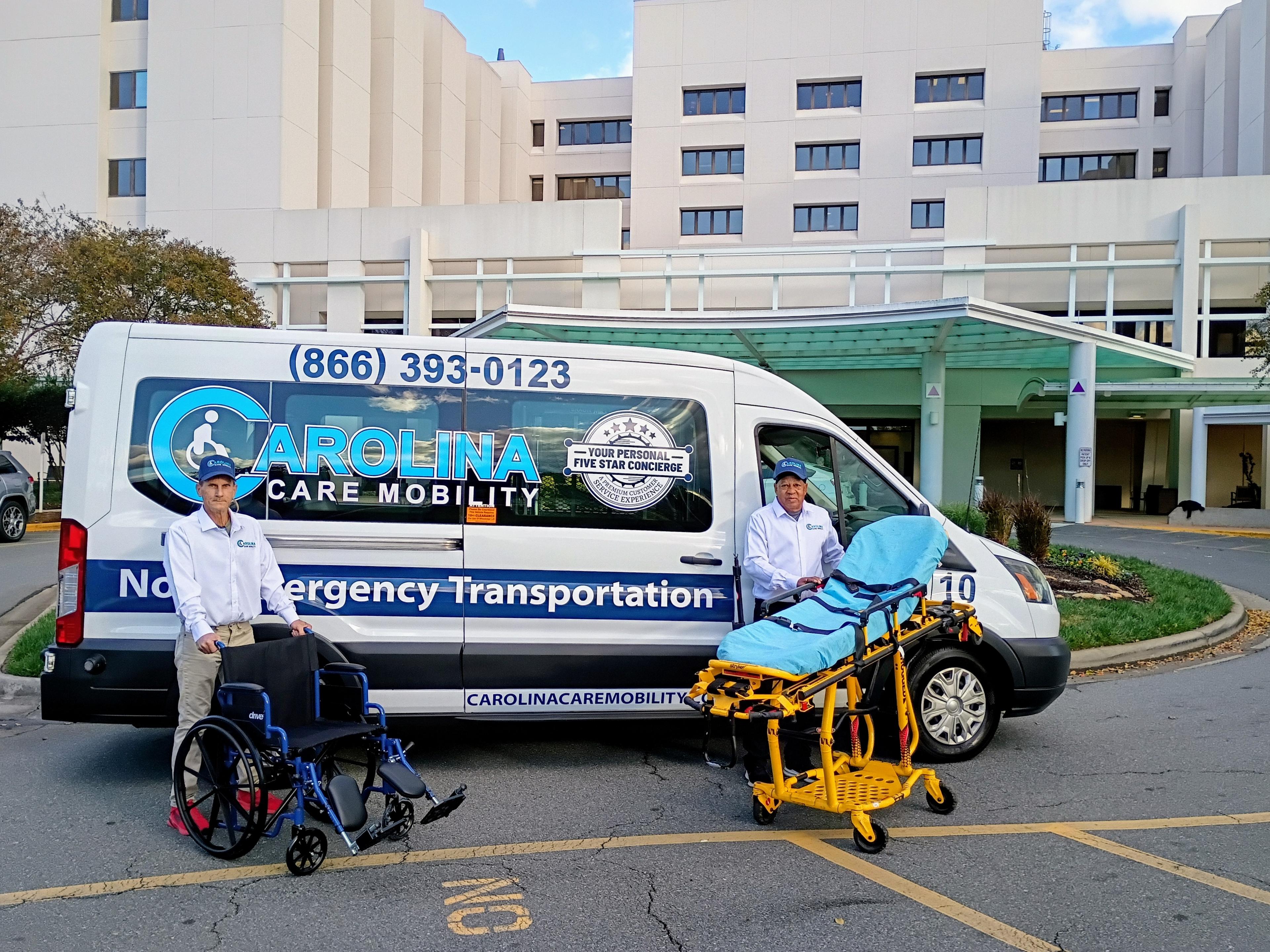 Modern medical transportation van